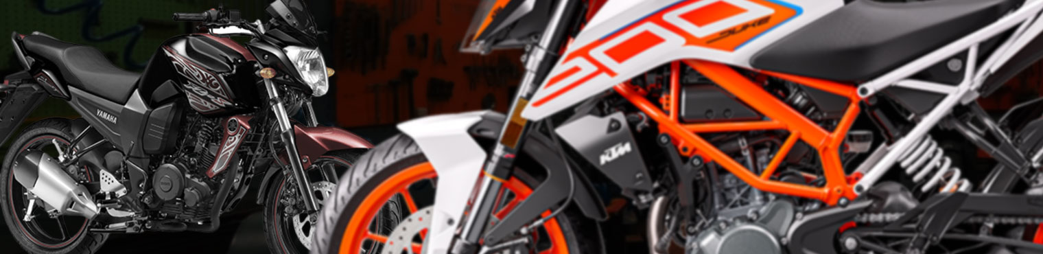 MOTOGHOFEN Imagen contiene fotos de una moto YAMAHA y una moto KTM DUKE 200.